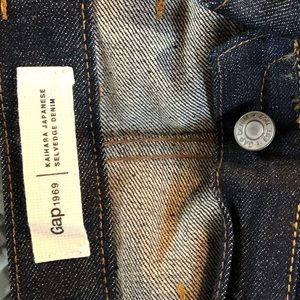GAP- Japanese selvedge blue straight jeans - new